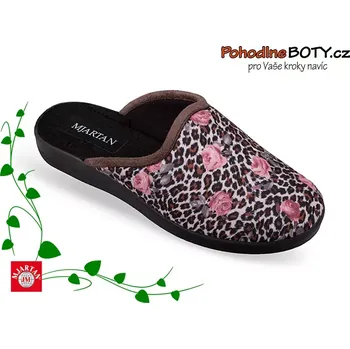 Dámské pantofle Dámské domácí papuče nazouváky tygrované 607-LA53