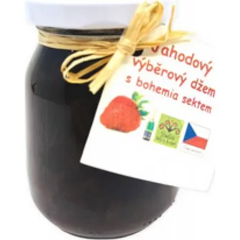 Jahodový džem s Bohemia sektem