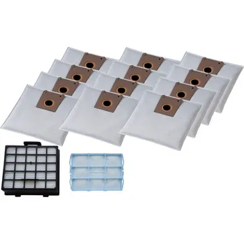 Sáček do vysavače KOMA BS67S - Sada příslušenství pro vysavače BOSCH Typ G, Siemens, 12ks sáčků, 1ks HEPA filtr a 1ks motorový filtr