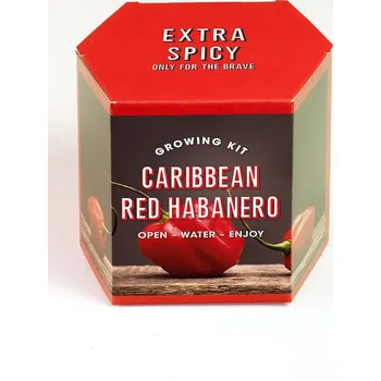 Květináč Sada na pěstování rostlin RESETEA Caribbean Red Habanero 9,8 x 8,8 x 8,8 cm Erst185 vícebarevná MLC