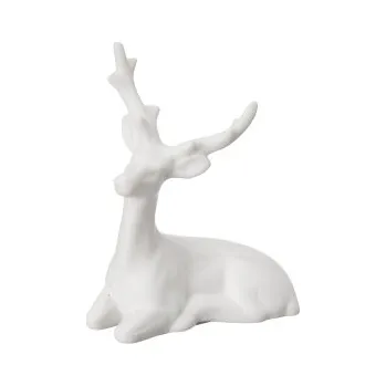 Vánoční dekorace Porcelánový jelen Sivert 9 cm