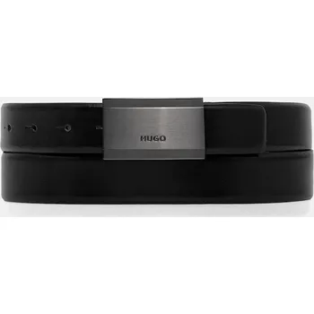 Opasek Kožený pásek HUGO Gexter-L_Sz30 50541176 černá 99X, vel. 100