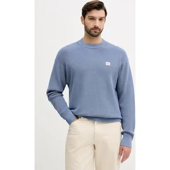 Pánský svetr Bavlněný svetr Calvin Klein Jeans pánský, šedá barva, LV04RD313G 55X, vel. S