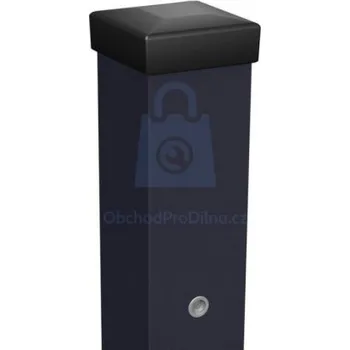 Plotový sloupek Sloupek k bráně/brance kovové 70 x 70 x 2000 mm, antracit, balení 1 ks