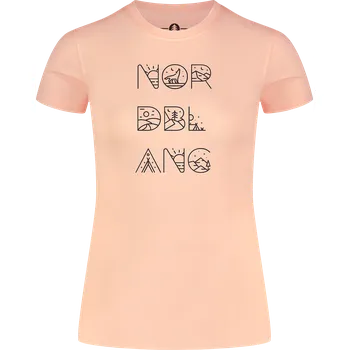 Růžové dámské tričko z organické bavlny RESCUE - 42