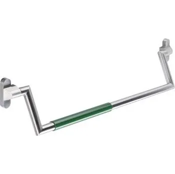 Dveřní kování HEWI paniková tyč 160XA30 bez čtyř. pro BKS, 761-860mm, nerez/polyamid zelená