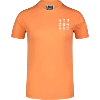 Oranžové dámské tričko z organické bavlny LETTERS - 36