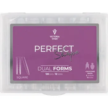 Lak na nehty VICTORIA VYNN Dual form PERFECT SHAPE SQAURE 120 KS /12 VELIKOSTÍ
