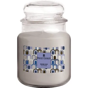 Svíčka Price’s Price's MIDI vonná svíčka ve skle Warm Oud - hoření 80h