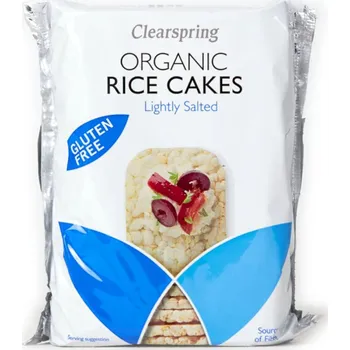 Příloha Celozrnné rýžové chlebíčky z hnědé rýže bez lepku BIO - jemně solené - VEGAN - Clearspring 130g