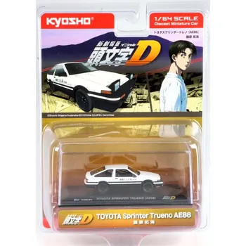 autíčko Toyota Sprinter Trueno AE86 1:64 - Kyosho Toyota Sprinter - kovový model