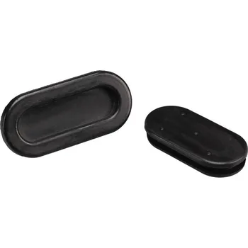 PB Fastener 1097-01 kabelová průchodka podélný otvor 21 mm, max. tloušťka desky 2.5 mm, PVC, černá, 1 ks