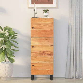 Příborník do zásuvky Komoda se zásuvkou 60 x 33 x 100 cm masivní akácie a železo