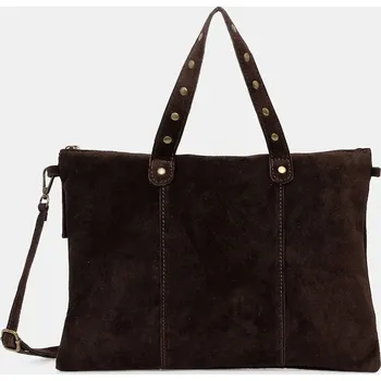 Semišová taška na notebook Answear.LAB 1365.hak hnědá 89X, vel. ONE SIZE