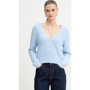 Dámský svetr Kardigan s příměsí vlny Morgan MIMO modrá 50X, vel. S