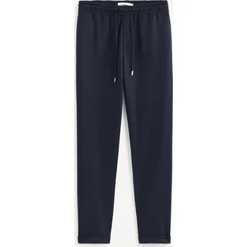 Pánské oblečení Celio Kalhoty Voventi s pružným pasem 1100373 Modrá 44/34