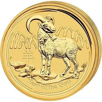 Lunární série II. - zlatá mince 100 AUD Year of the Goat (Rok kozy) 1 Oz 2015