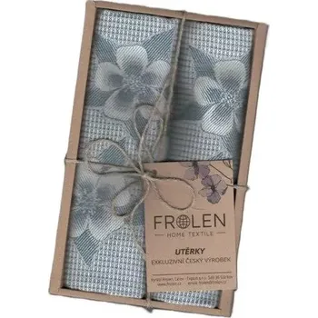 Utěrka Utěrka Kolumbinka vaflová - 2 ks v eko balení, šedá