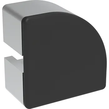 Stavební profil Alusic Záslepka profilu AC 45-8, 45x45, půlkulatá, černá