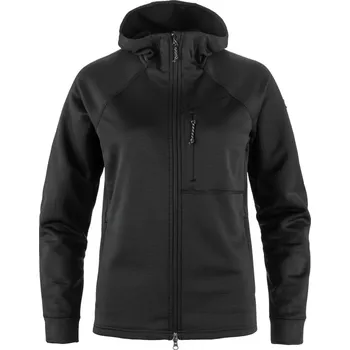 Skialpinistické vybavení Fjallraven Abisko Grid Fleece Hoodie W - Black