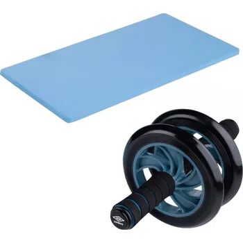 KOLEČKO NA CVIČENÍ BŘIŠNÍCH SVALŮ DVOJITÉ + PODLOŽKA CVIČEBNÍ SADA DUNLOP