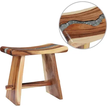 Stolička Stolička masivní dřevo suar a polyresin