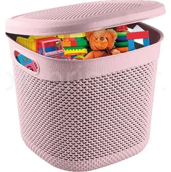 Odpadkový koš Koš s víkem Ucsan Kapky 15 l