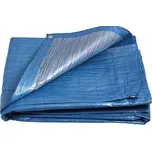 FESTA Plachta zakrývací PE s oky STANDARD, 10 x 15 m, modrá-stříbrná