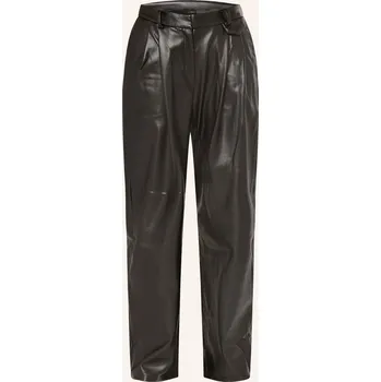 Wrstbhvr Dámské Kalhoty Hanka V Koženém Vzhledu, černá, 34