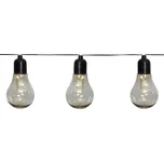 Venkovní světelný LED řetěz s motivem žárovek délka 4,05 m Star Trading Glow - černý