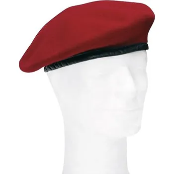 Čepice Bundeswehr Baret BW BORDEAUX použitý Červená 55