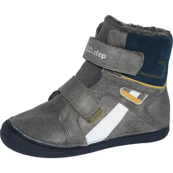 Dětská treková obuv D.D.step chlapecká zimní obuv W078-52451L Barva: khaki, Velikost: 27