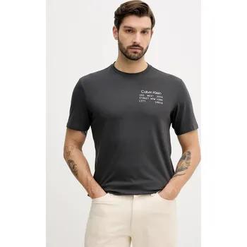 Pánské tričko Bavlněné tričko Calvin Klein Jeans LV14RE830G černá 99X, vel. L