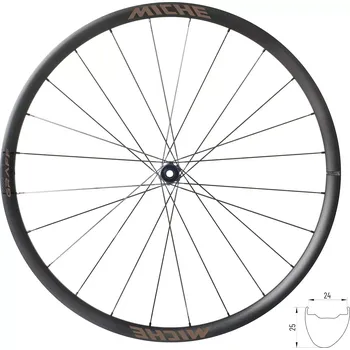 Zapletené kolo Miche Gravel kola MICHE GRAFF 25 SH plášťová, hliníková náboj Pár - 12x100/12x142 - HG