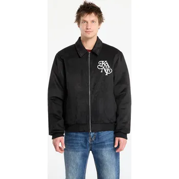 Bunda Karl Kani Legacy Faux Suede Bowling Jacket Black S