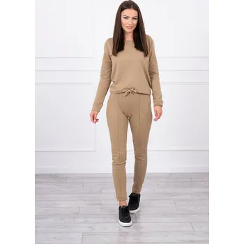 Sportovní tepláková souprava model 9090 barva camel