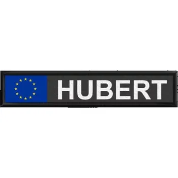 Textilie k potisku Pelisport Jmenovka s vlajkou EU tištěná Černá verze