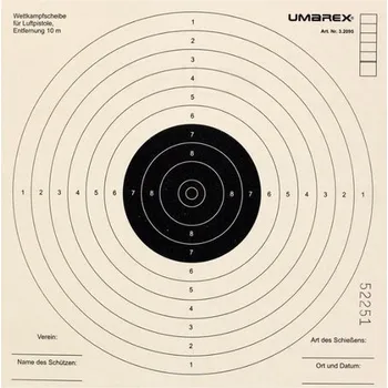 Příslušenství pro sportovní střelbu Papírové terče Umarex 17x17cm, 1000ks