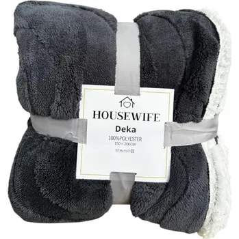 deka Textilomanie Luxusní beránková deka z mikroplyše NESTIVE 150x200 cm, tmavě šedá 150 x 200 cm