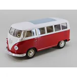 Volkswagen T1 Bus 1963 červená 1:24 - Welly VW T1 Bus - kovový model