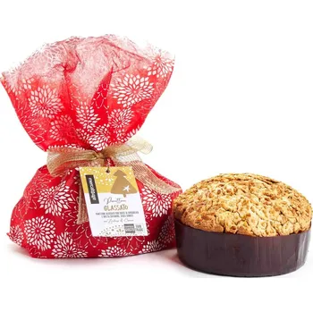 Čokoláda AltroMercato Vánoční Glazované panettone s čokoládou a hrozinkami v hedvábí, 750 g