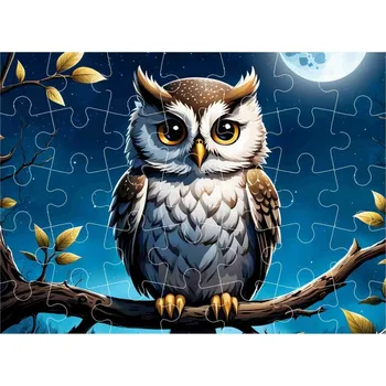 Puzzle Puzzle 27x19,5cm (35 dílků) s obrázkem - sova
