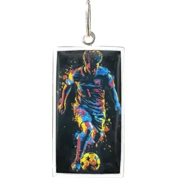 Přívěsek Aljančič Fotbalista Miniartion bílé zlato