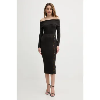 Dámské oblečení Šaty Guess W5BK89.Z2YJ2 hnědá 89X, vel. XS