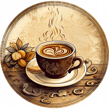 Keramické podložky pod hrnek x4 Dárek Svěží Šálek kávy