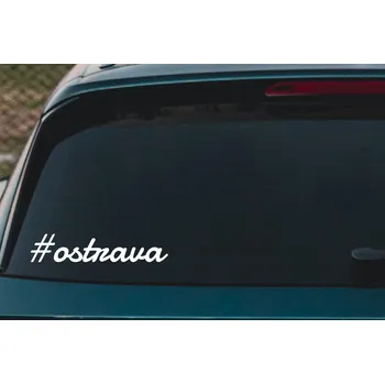 Samolepící dekorace Lepy.cz Samolepka na auto Ostrava Velikost (šířka x výška): 13x3cm, Barevná varianta: Světle růžová