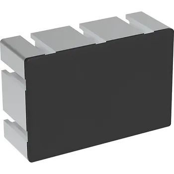 Stavební profil Alusic Záslepka profilu AC 40-8, 80x120, těžké provedení, černá