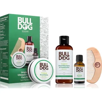Bulldog Original šampon a kondicionér na vousy 200 ml + olej na vousy 30 ml + balzám na vousy 75 ml + hřeben na vousy 1 ks