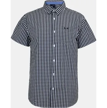 Pánská košile Bench Short-Sleeve Patterned Shirt Black/White L
