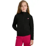 Dívčí flísová mikina se zipem 4F JUNIOR-FLEECE F346-4FJWAW25TFLEF346-20S-DEEP BLACK Černá 152